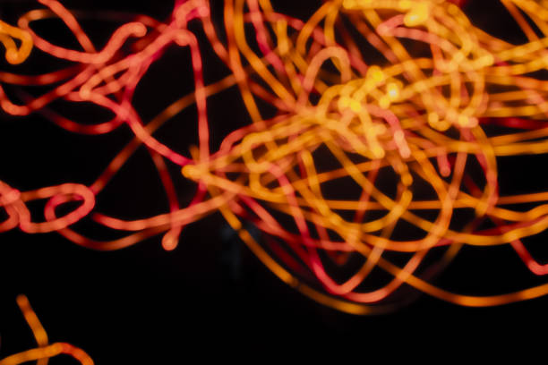 istock Abstract light painting in a black background 1176575697
