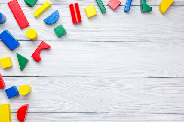 istock Kid toys background. Copy space for text 1176575895