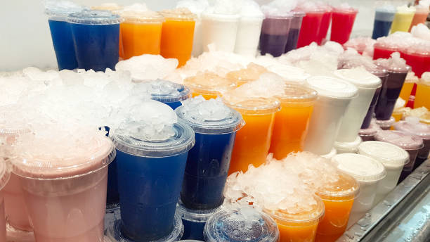 istock Natural fresh juices on ice 1176577199
