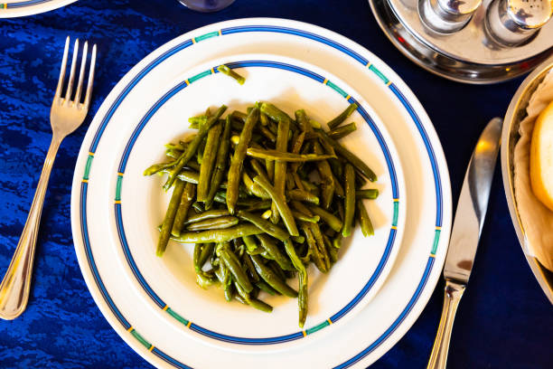 istock Portion of stewed green beans 1176580390