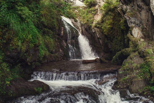 Chodor Waterfall at Lake Teletskoye in the Altai Mountains