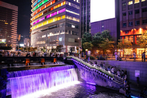 istock Cheonggyecheon River in Seoul 1176596457