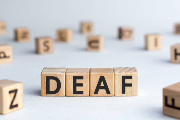 istock Deaf - word from wooden blocks with letters 1176597157