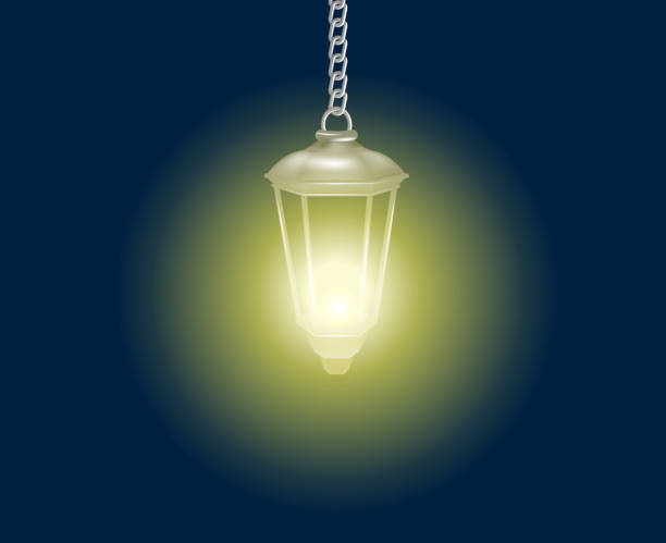 Street lamp vector art illustration