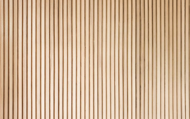 istock solid wooden battens wall pattern background with natural color finishing 1176598554