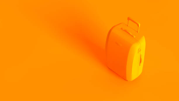 Travel concept image. Fully toned in orange color.