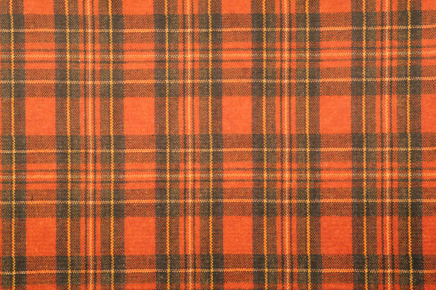 istock Red plaid pattern tartan background the classic Scotland fabric. 1176600379