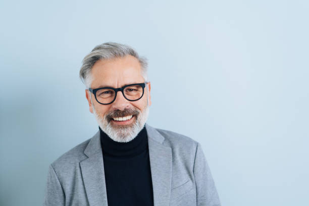 istock Happy friendly bearded man wearing glasses 1176601867