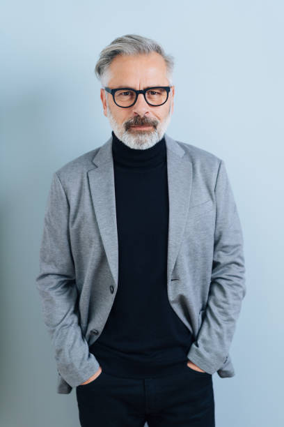 istock Intense businessman staring at the camera 1176601887
