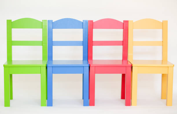 istock Colorful chair in a white background 1176602161