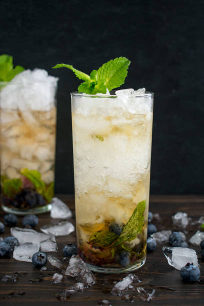 istock Blueberry Mint Julep Cocktails with Garnish 1176604074