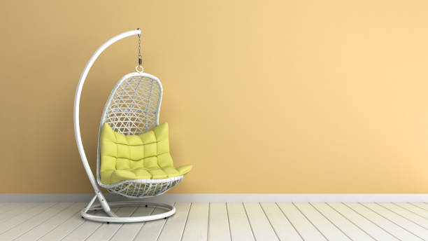 istock hanging chair in the room 3d render image 1176604130