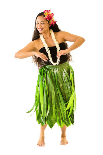 istock Hawaiian Hula Dancer Isolated on White Background 1176605261