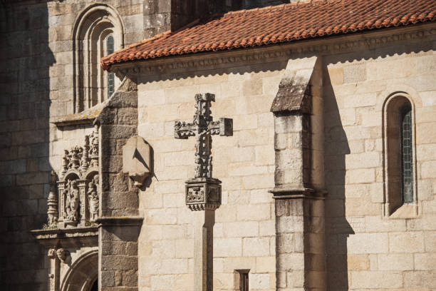 istock Cruceiro - Traditional Galician stone cross 1176607255