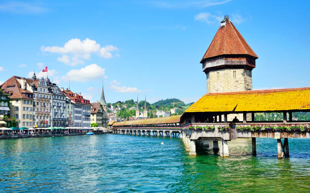 istock Wooden bridge in Lucerne 1176607683