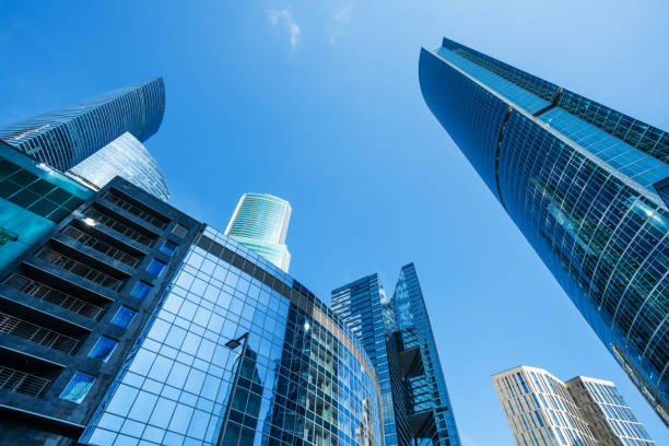 istock Modern skyscrapers at financial district 1176608883
