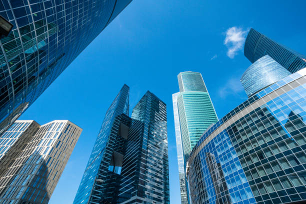 istock Modern skyscrapers at financial district 1176608886