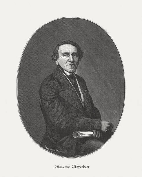 istock Giacomo Meyerbeer (1791-1864), German composer, wood engraving, published in 1885 1176614167