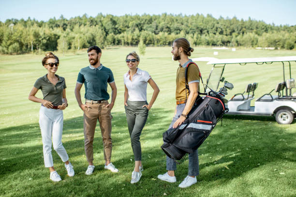 istock Friends on the golf course 1176615442