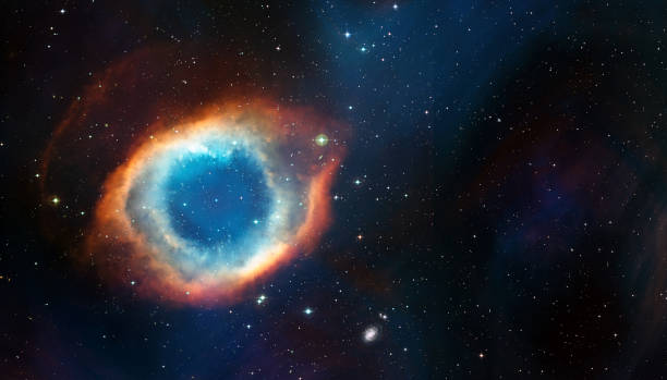 istock Space cosmic background of supernova nebula and stars field 1176617528
