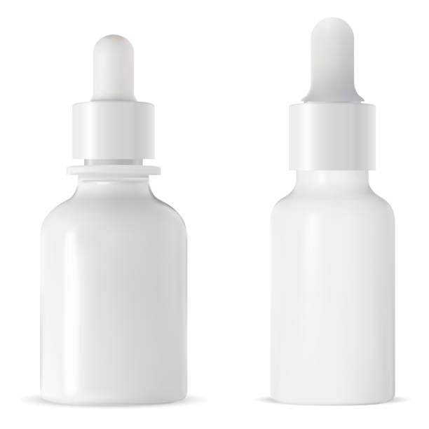 istock Medicine dropper bottle. Eyedropper vial, isolated 1176617868