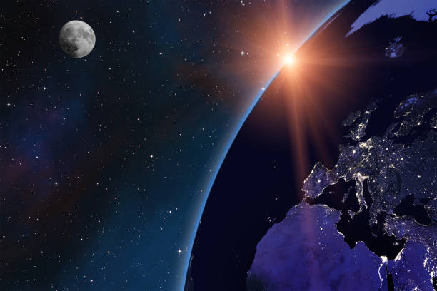 istock Planet Earth from space at night. European cities lights 1176617877