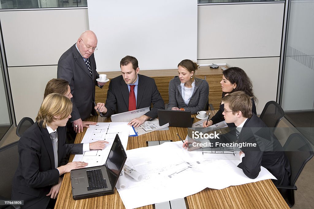 Grupo de pessoas em uma reunião - Foto de stock de Arquiteto royalty-free