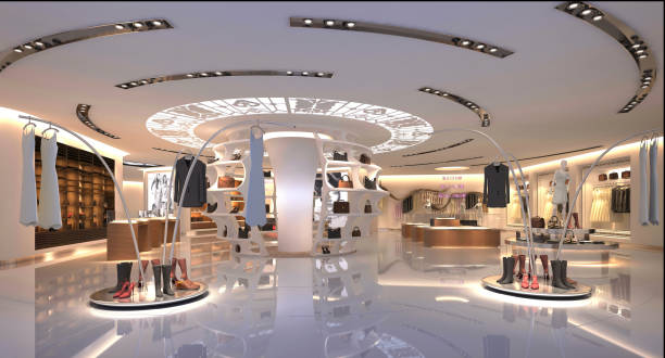 istock 3D render of shop 1176619303