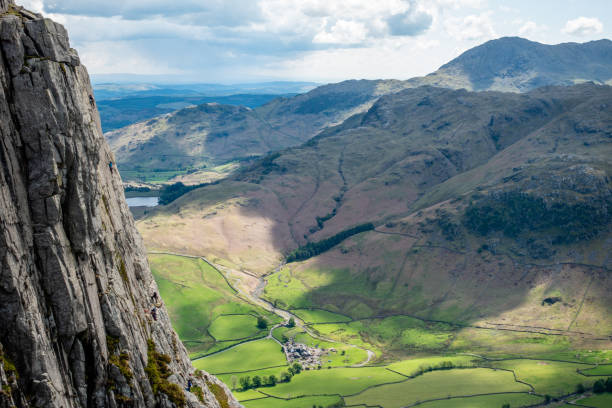 istock Climbers high up Lake District Gimmer Crag 1176621746