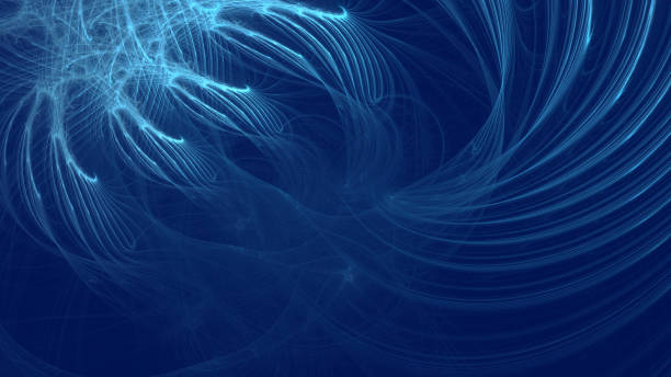 istock High resolution blue abstract fractal background. 1176624628