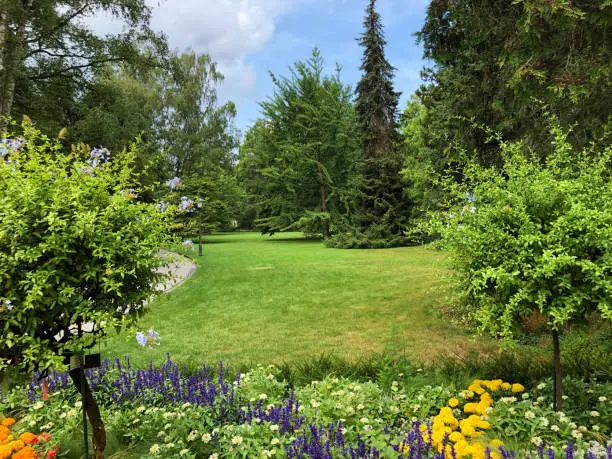 Photo of Landscape of The Island Mainau on the Lake Constance or Bodensee - Constance, Germany