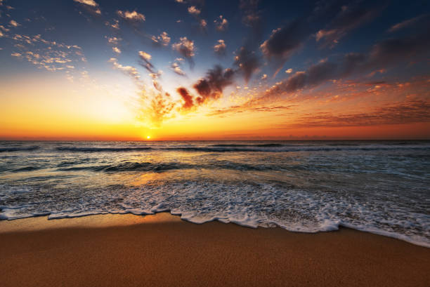 istock Sunrise horizon sea water landscape. 1176634545
