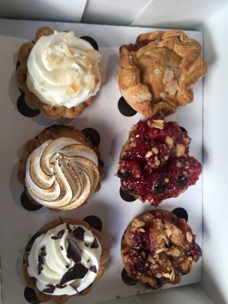 istock Gourmet cupcakes in white box top down 1176635445