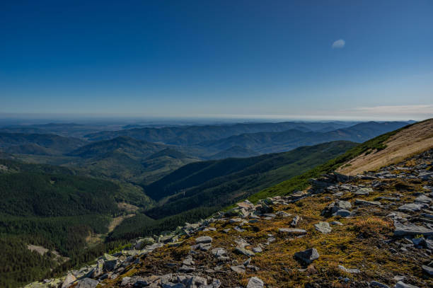 istock Mountains in the blue haze 1176635504