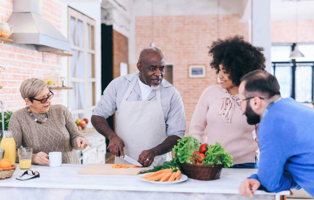 istock Lovely mutli generation family cooking together 1176638607