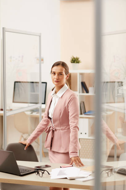 istock Confident young businesswoman at office 1176640406
