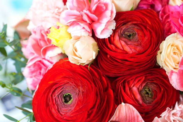 istock Festive table decoration with flowers at a wedding exhibition 1176643619