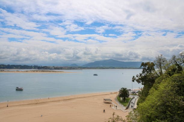 istock Magdalena beach with some white clouds, Santander. 1176645153
