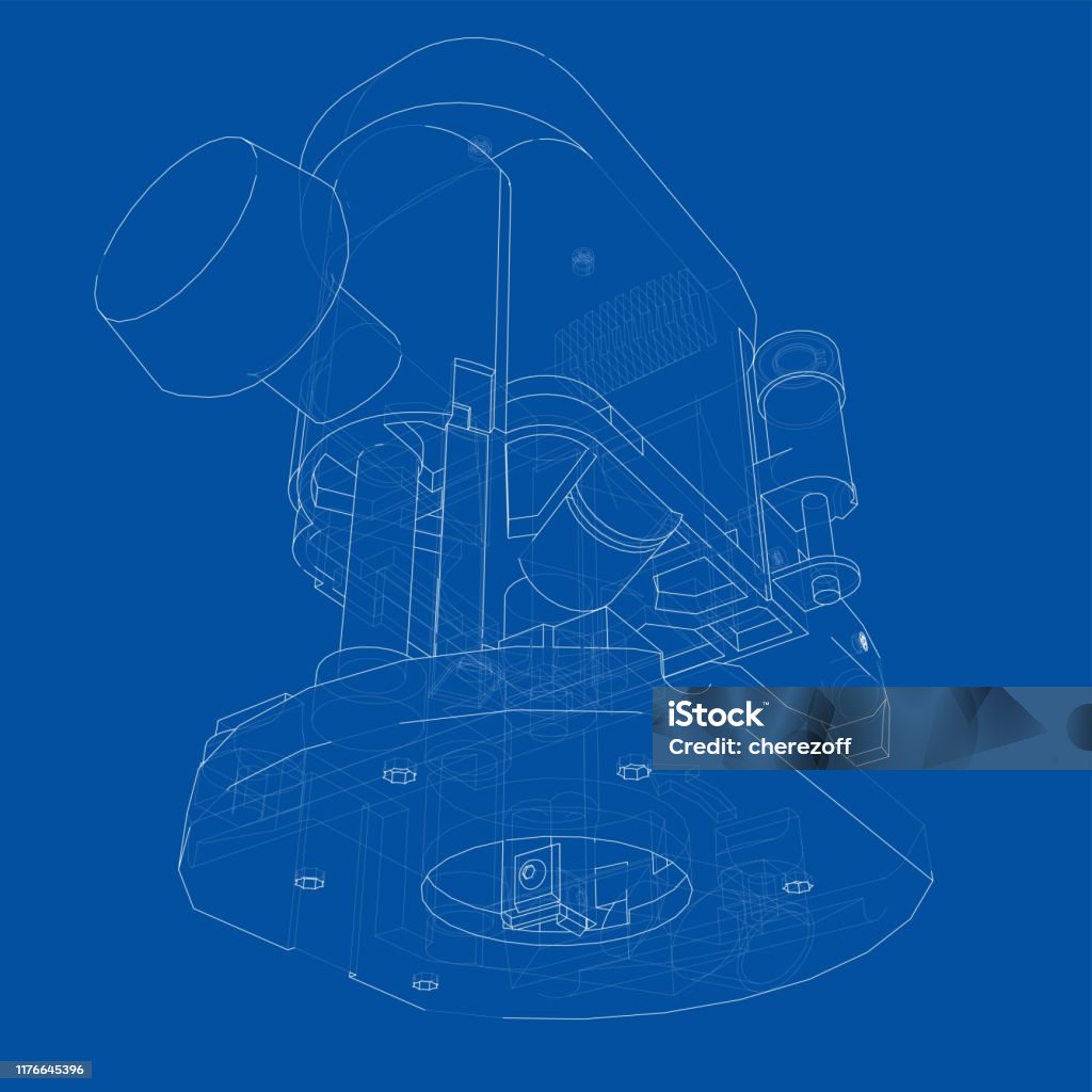 Machine Outline Outline Milling Machine Vector Stock Illustration - Download Image Now ...