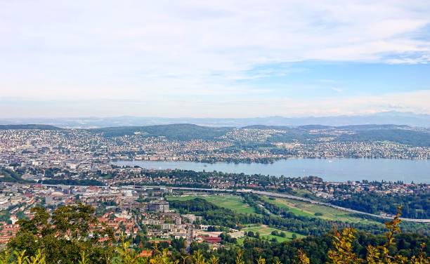 istock Beautiful Panoramic View of Zurich from Uetliberg 2 1176645423