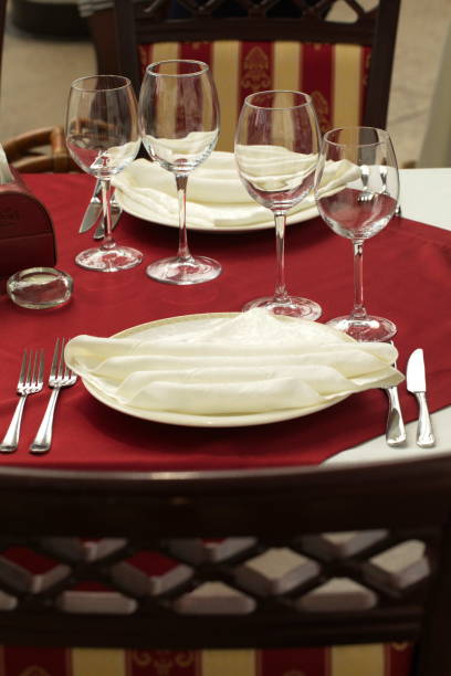 istock Festive table decoration with flowers at a wedding exhibition 1176646096