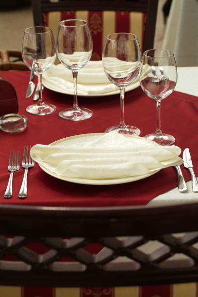 istock Festive table decoration with flowers at a wedding exhibition 1176646648
