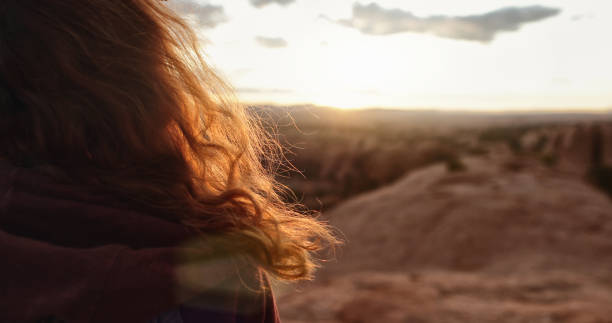 istock Woman at sunset near Canyonlands, Moab 1176647511