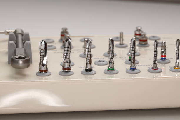 istock Drills and other orthopedic dentist tools. 1176655037
