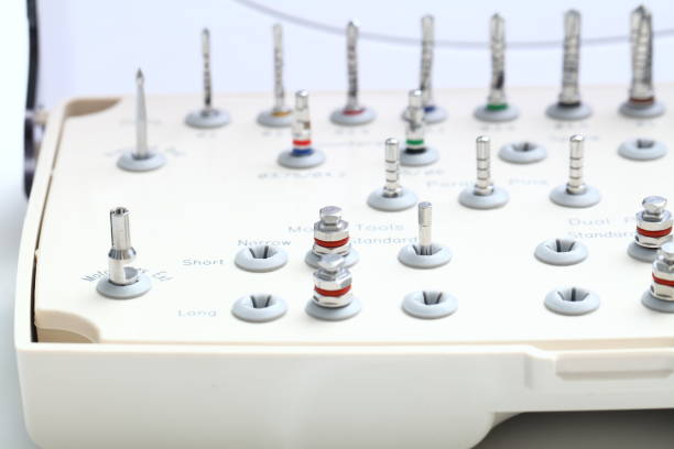 istock Drills and other orthopedic dentist tools. 1176655057