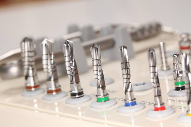 istock Drills and other orthopedic dentist tools. 1176655077
