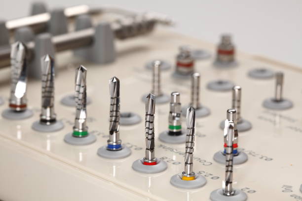 istock Drills and other orthopedic dentist tools. 1176655246