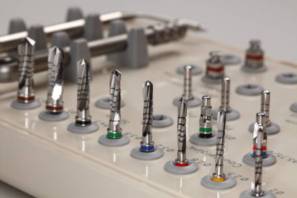 istock Drills and other orthopedic dentist tools. 1176655247