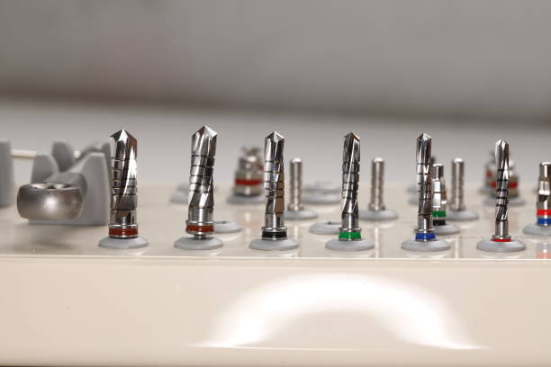 istock Drills and other orthopedic dentist tools. 1176655257