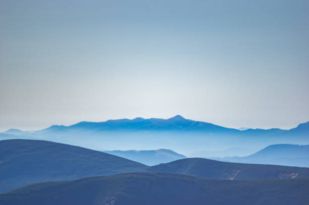 istock Mountains in the blue haze 1176661509